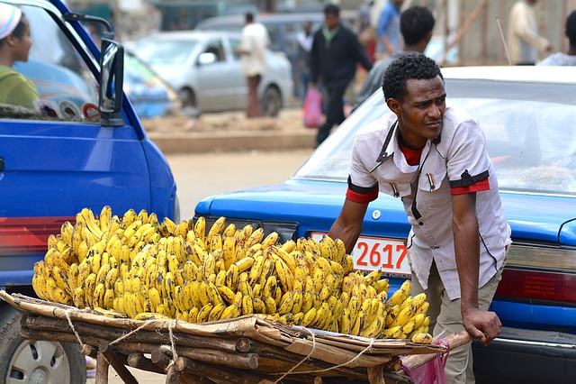prodejce banánů