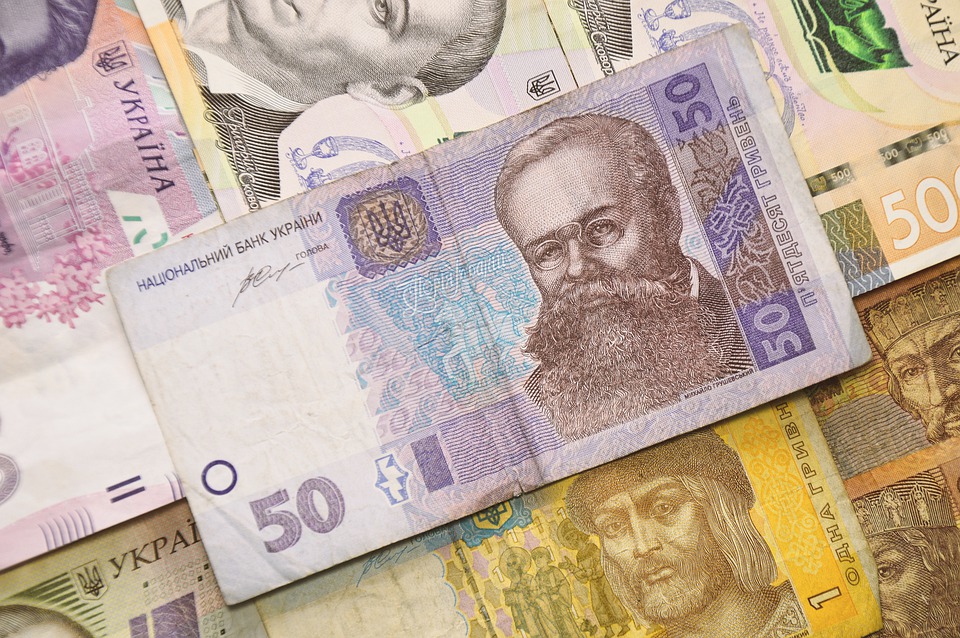 peníze Ukrajiny